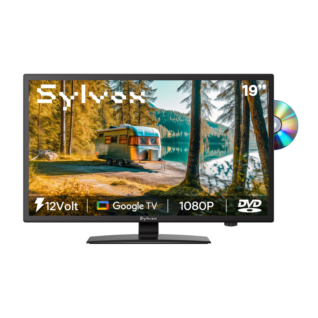 <b>NEW</b> - 19'' Google 12Volt TV DVD Combo (2025 Trailer series)