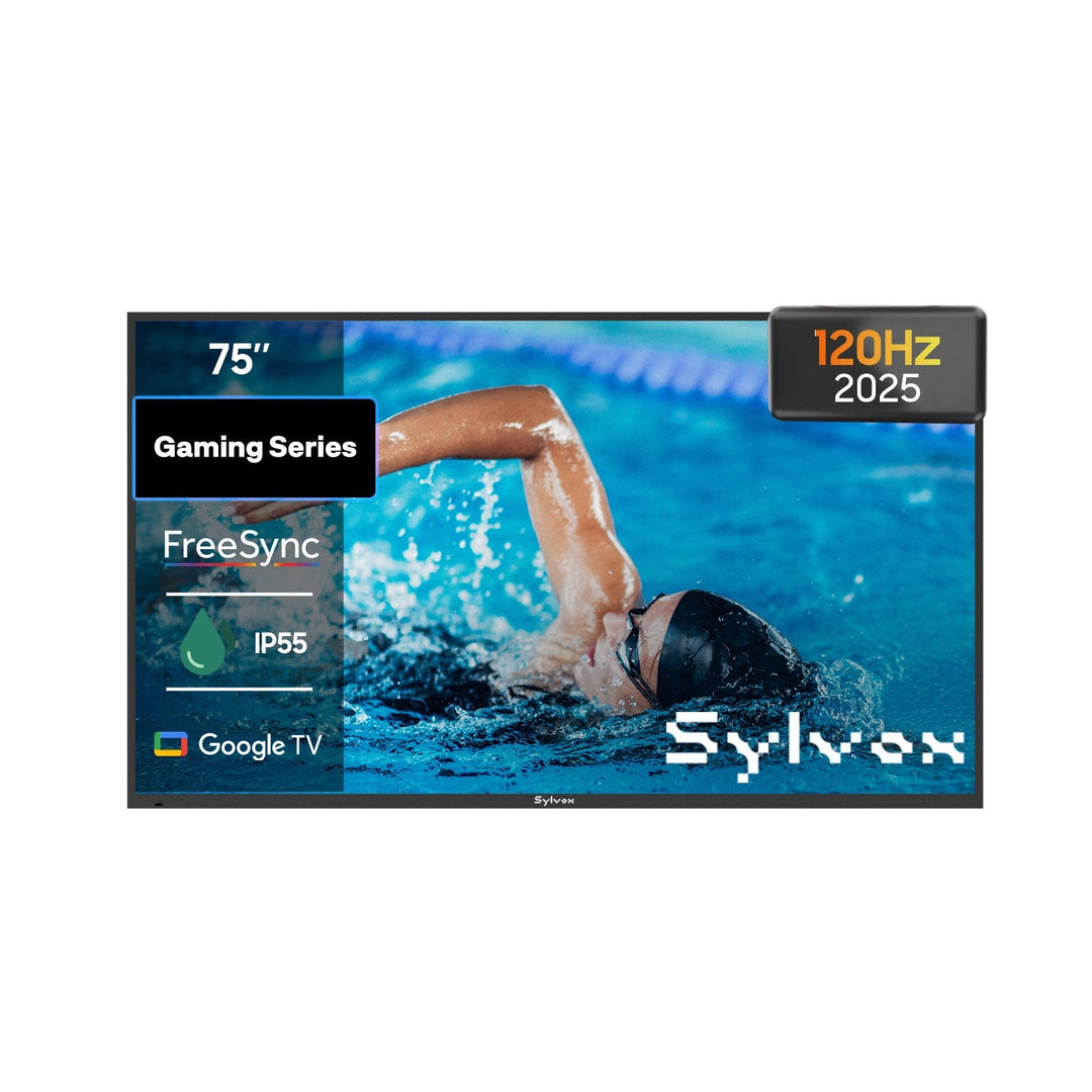 <b>NEW</b> - 75" 120HZ Gaming Series Waterproof Outdoor TV - 2025 Model