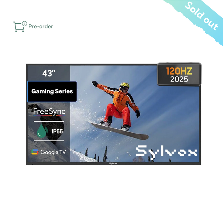 <b>NEW</b> - 43" 120HZ Gaming Series Waterproof Outdoor TV - 2025 Model