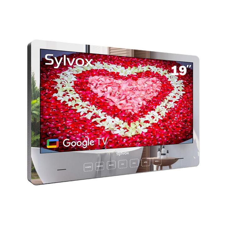19" Waterproof Smart Magic Mirror TV for Bathroom(2024 On Wall Model)