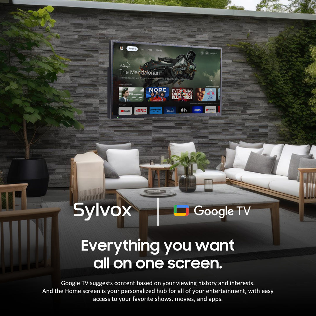 43" Advanced QLED Outdoor TV(Google TV)-2024 Deck Pro QLED 2.0