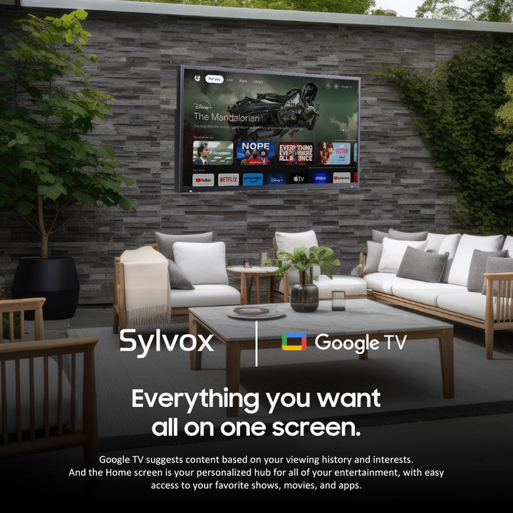43" Advanced QLED Outdoor TV(Google TV)-2024 Deck Pro QLED 2.0