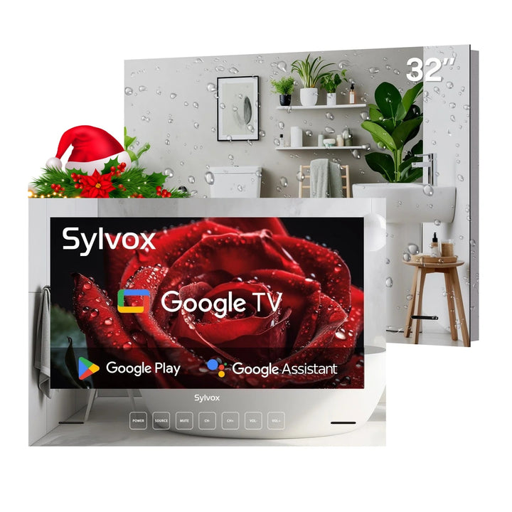 32" Waterproof Smart Mirror TV for Bathroom (Embedded Wall Model)