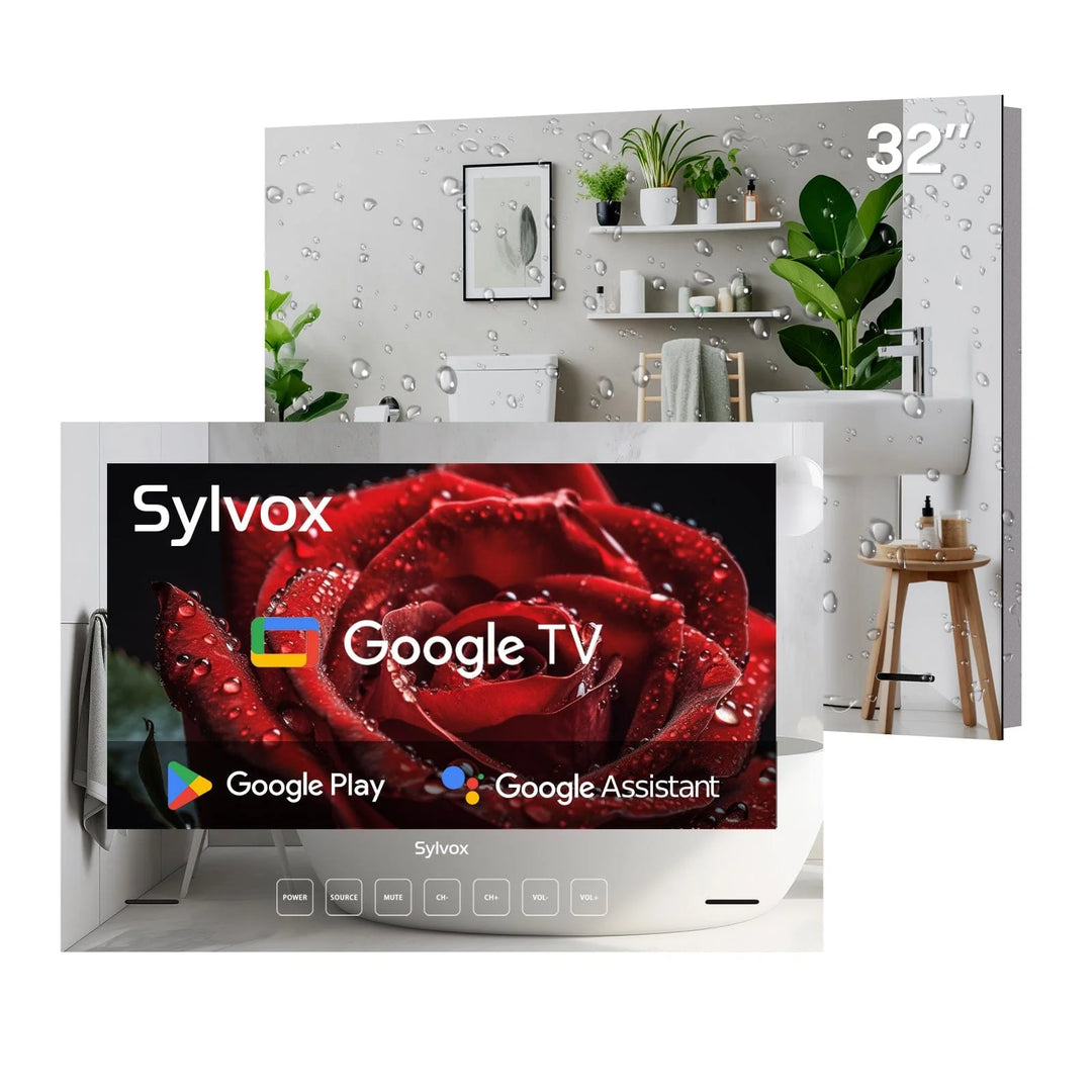 32" Waterproof Smart Mirror TV for Bathroom (Embedded Wall Model)