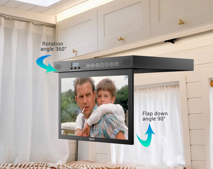 <b>NEW</b> - Sylvox 15.6'' Smart Under Cabinet TV for Kitchen (Black)