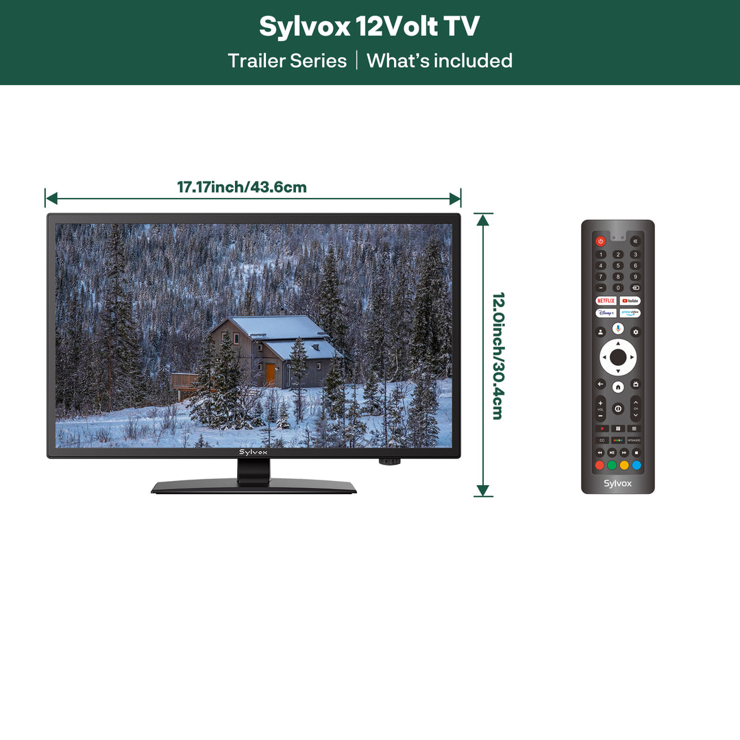 <b>NEW</b> - 19'' Google 12Volt TV DVD Combo (2025 Trailer series)