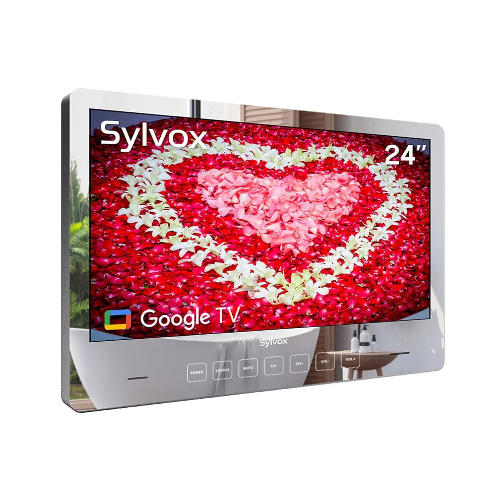 24" Waterproof Smart Magic Mirror TV for Bathroom(2024 On Wall Model)