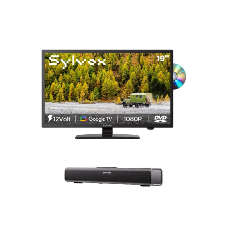 <b>NEW</b> - 19'' Google 12Volt TV DVD Combo (2025 Trailer series)