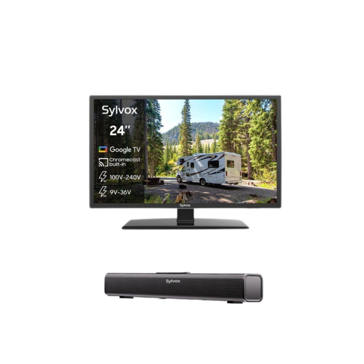 24" Smart 12V RV TV(2024 Google TV) -No DVD Combo-Vehicle series