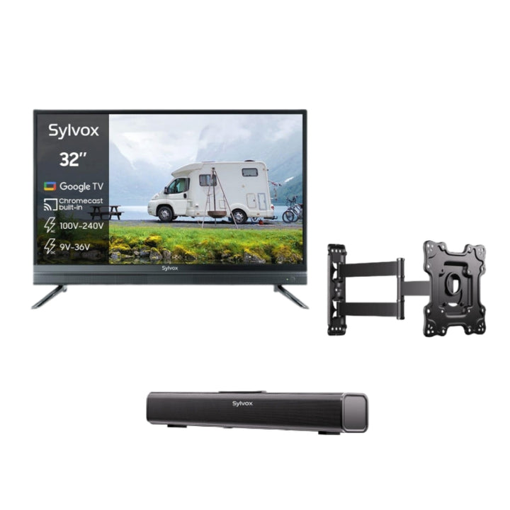 32" Smart 12V RV TV( 2024 Google TV) -No DVD Combo-Vehicle series