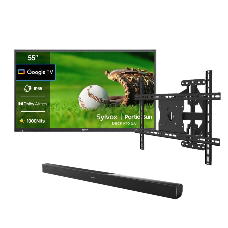 <b>NOUVEAU</b> - Téléviseur extérieur 55 pouces (Google TV) - 2024 Deck Pro 2.0