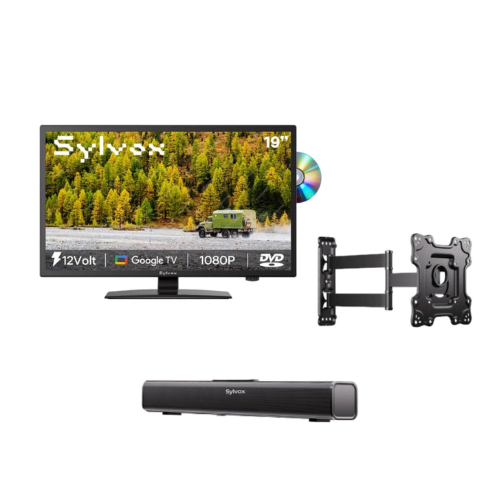 <b>NEW</b> - 19'' Google 12Volt TV DVD Combo (2025 Trailer series)