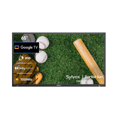 <b>NOUVEAU</b> - Téléviseur extérieur 65 pouces (Google TV) - 2024 Deck Pro 2.0