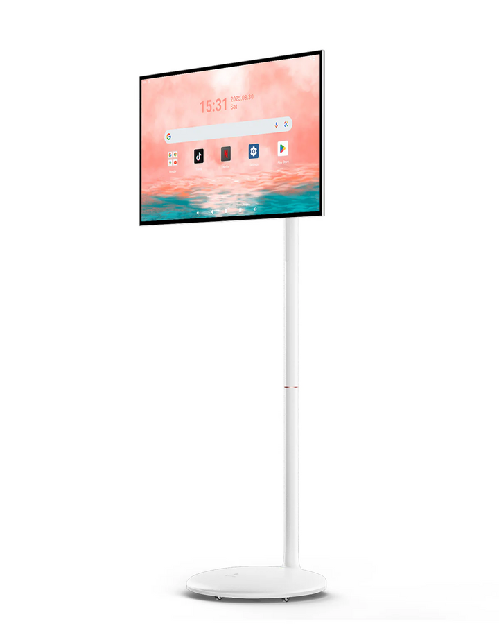 <b>NEW</b> - Sylvox 27'' Rolling TV – Portable Battery-Powered Smart Touch Screen