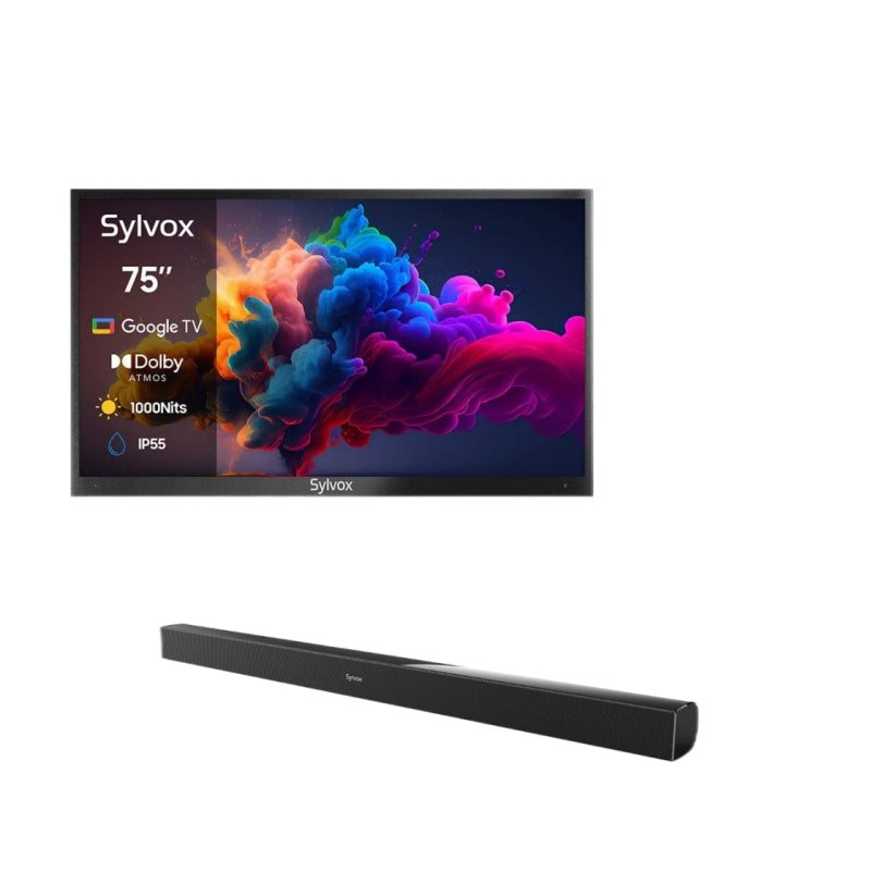 <b>NOUVEAU</b> - Téléviseur extérieur QLED avancé de 75 pouces (Google TV) - 2024 Deck Pro QLED 2.0