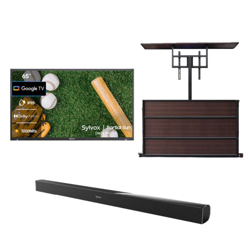 <b>NOUVEAU</b> - Téléviseur extérieur 65 pouces (Google TV) - 2024 Deck Pro 2.0