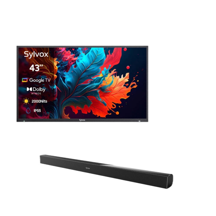 <b>NOUVEAU</b> – Téléviseur extérieur QLED 43 pouces - Google TV (série 2024 Pool Pro QLED 2.0)