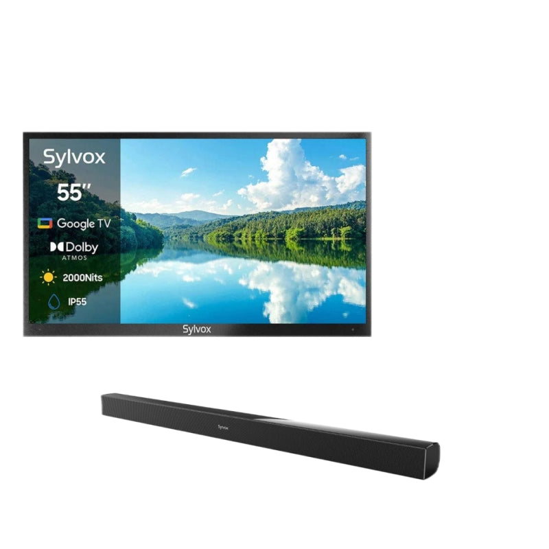 <b>NOUVEAU</b> – Téléviseur extérieur 55 pouces 2 000 nits - Google TV (série 2024 Pool Pro 2.0)