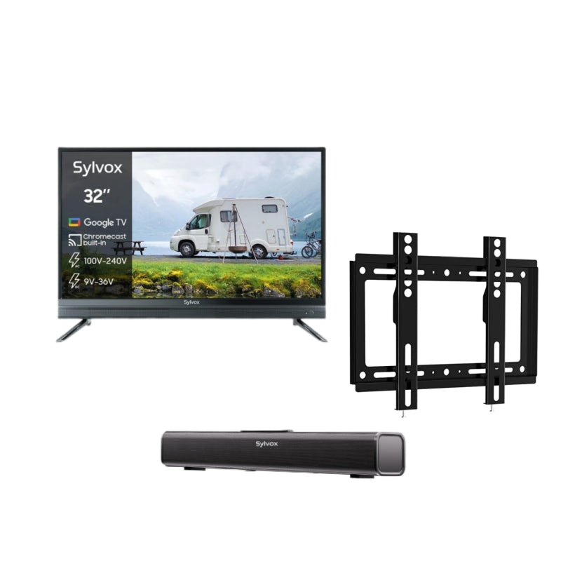 32" Smart 12V RV TV( 2024 Google TV) -No DVD Combo-Vehicle series