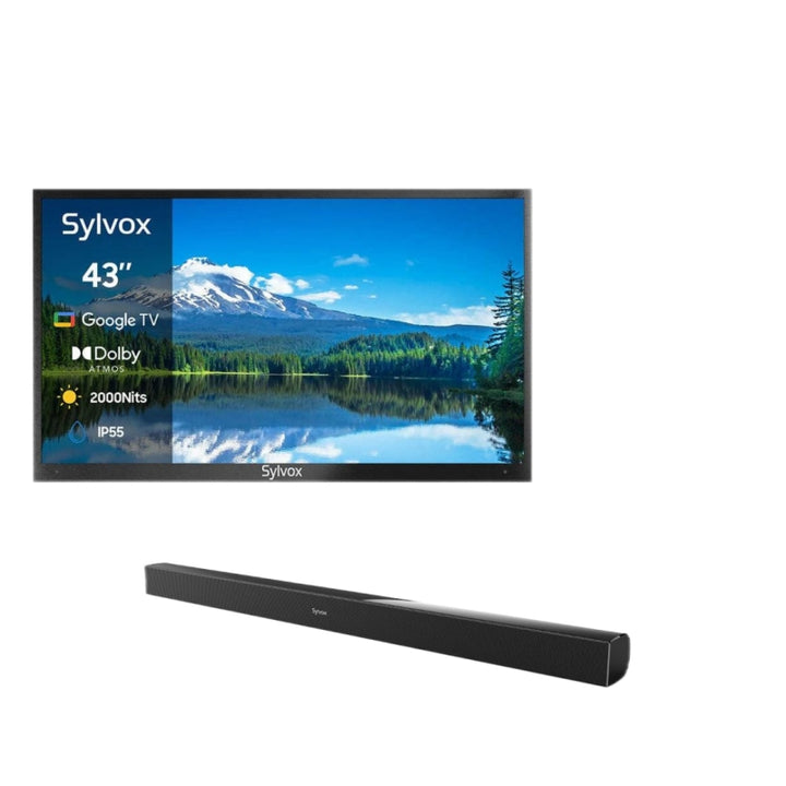 <b>NOUVEAU</b> – Téléviseur extérieur 43 pouces 2 000 nits - Google TV (série 2024 Pool Pro 2.0)