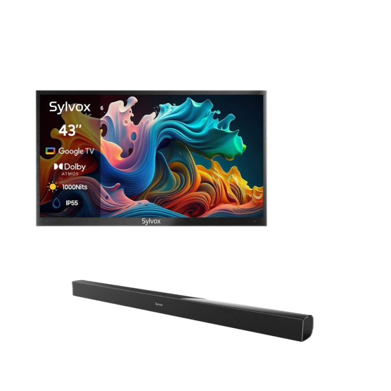 <b>NOUVEAU</b> - Téléviseur extérieur QLED avancé de 43 pouces (Google TV) - 2024 Deck Pro QLED 2.0