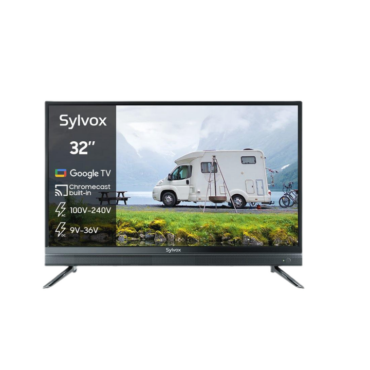 <b>NOUVEAU</b> - Téléviseur intelligent pour camping-car 12 V de 32 pouces (Google TV 2024) - Pas de DVD Combo-Série de véhicules