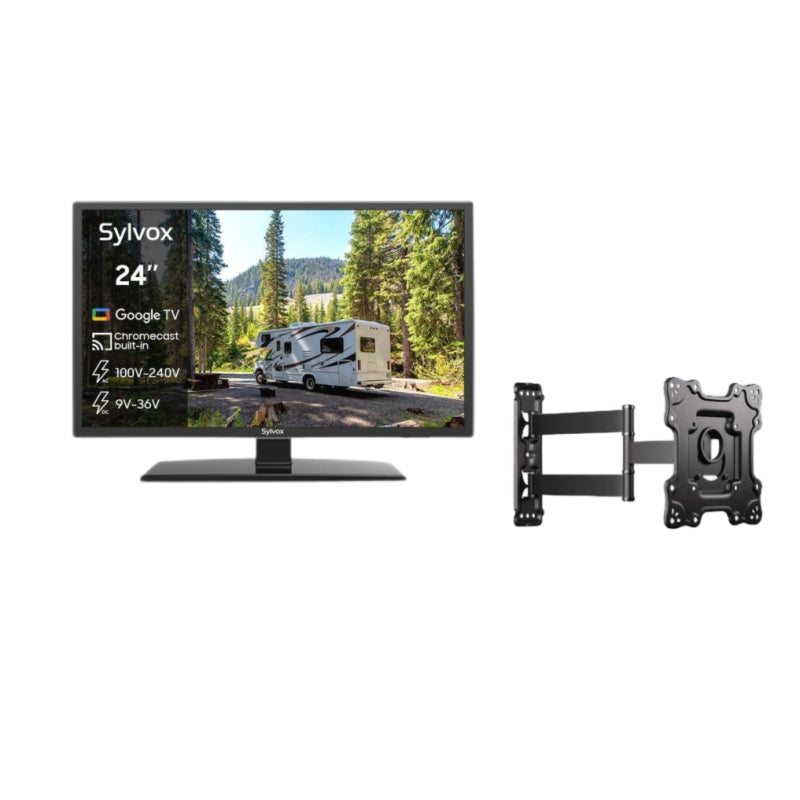 24" Smart 12V RV TV(2024 Google TV) -No DVD Combo-Vehicle series