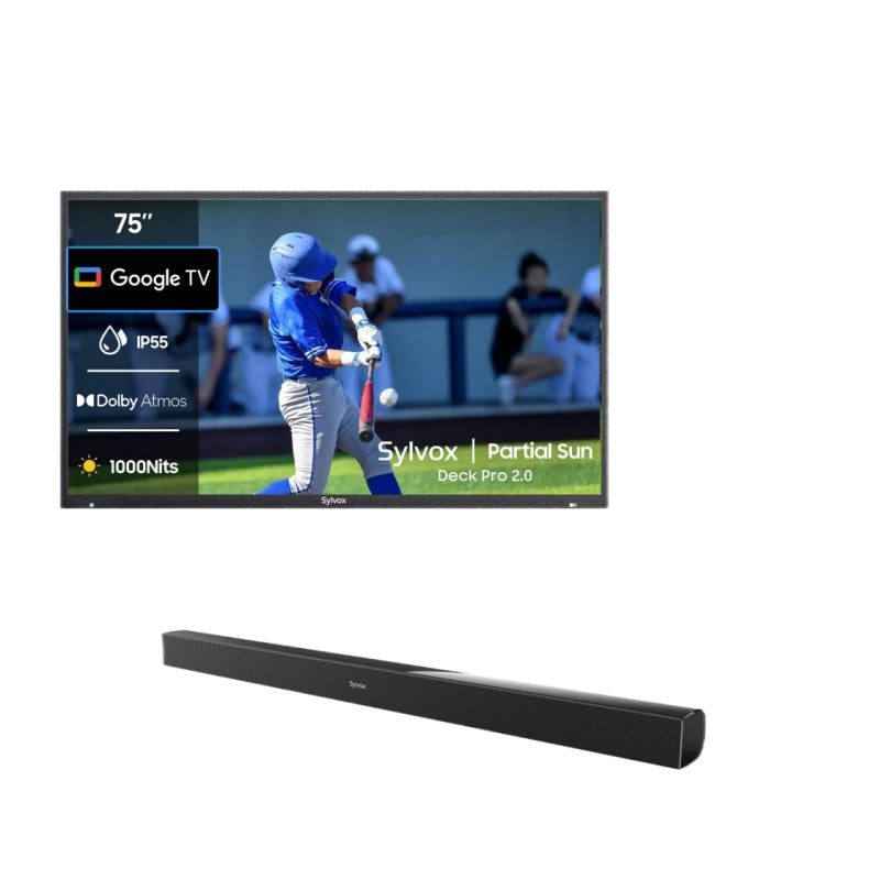 <b>NOUVEAU</b> - Téléviseur extérieur 75 pouces (Google TV) - 2024 Deck Pro 2.0