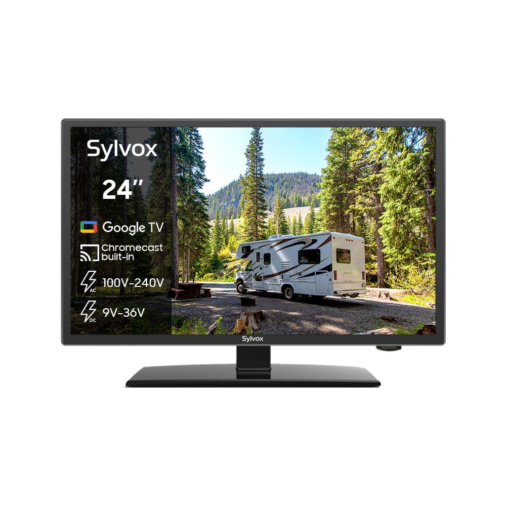  24" Smart 12V RV TV(2024 Google TV) -No DVD Combo-Vehicle seies