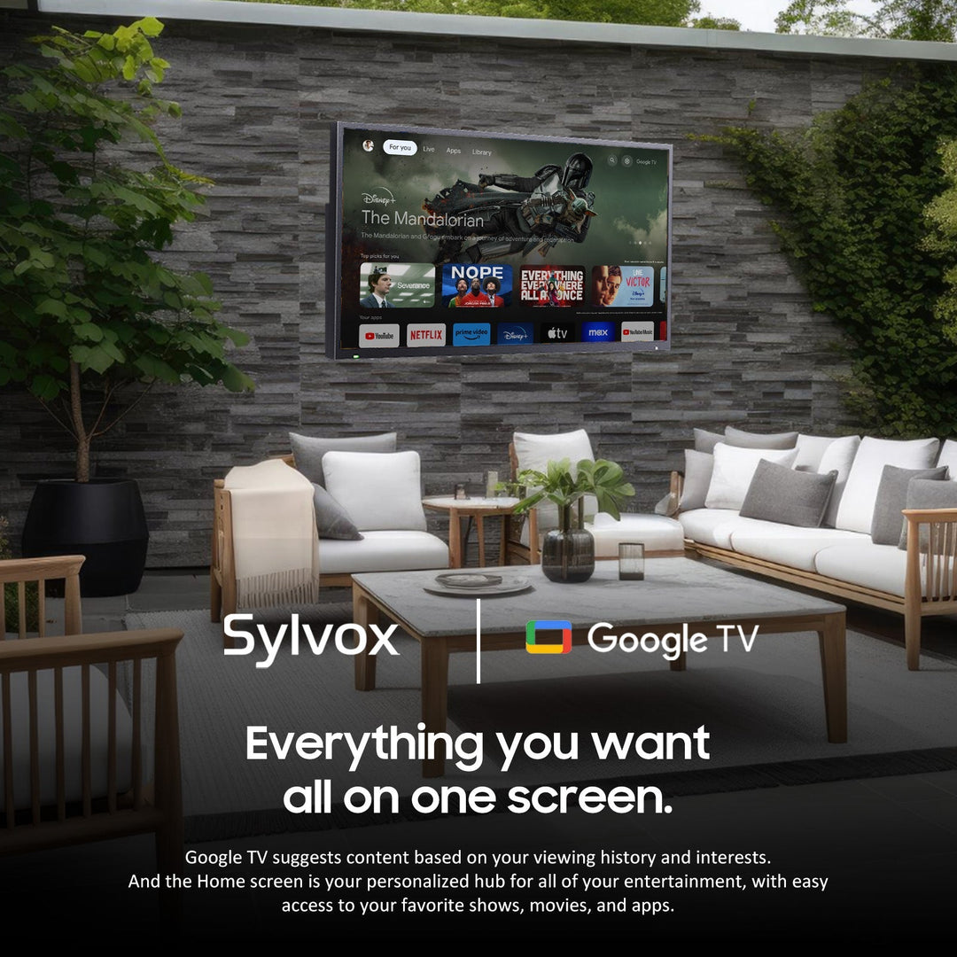 <b>NEW</b> - 65" Advanced QLED Outdoor TV(Google TV)-2024 Deck Pro QLED 2.0