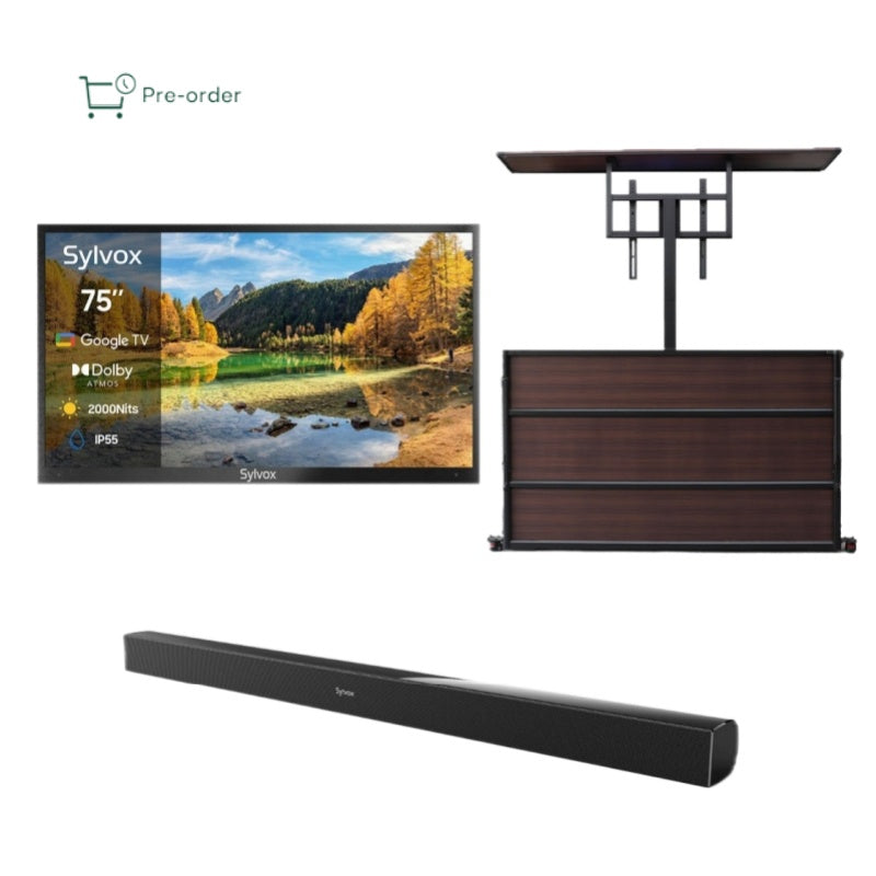 <b>NOUVEAU</b> – Téléviseur extérieur 75 pouces 2 000 nits - Google TV (série 2024 Pool Pro 2.0)
