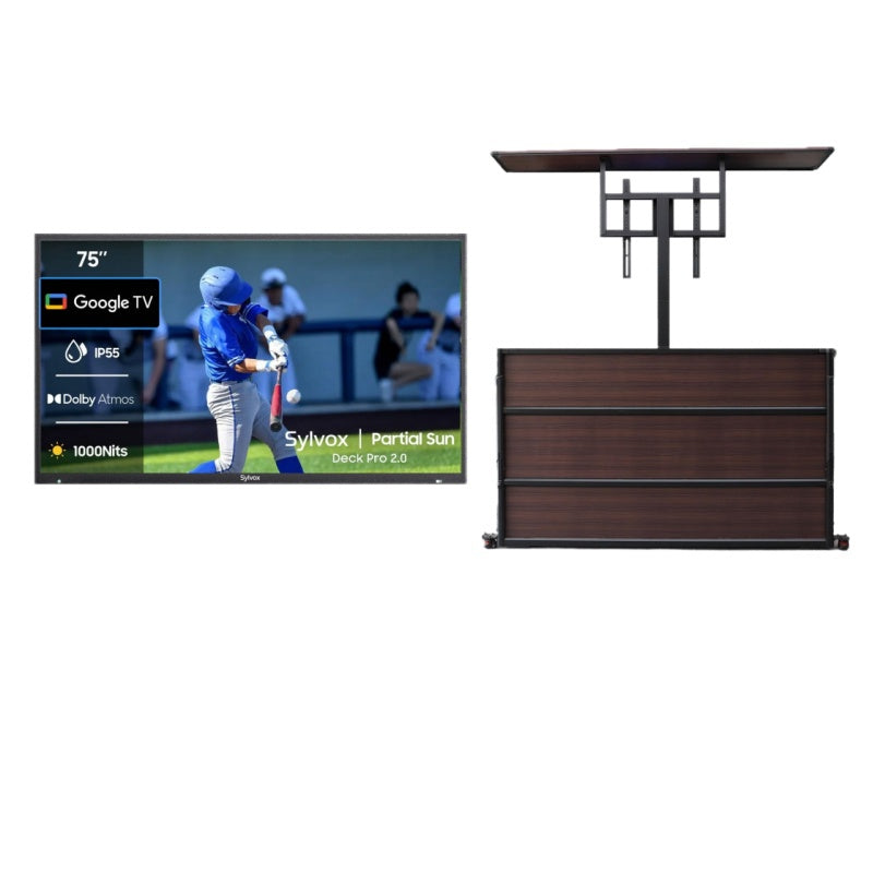 <b>NOUVEAU</b> - Téléviseur extérieur 75 pouces (Google TV) - 2024 Deck Pro 2.0