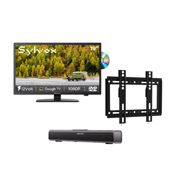 <b>NEW</b> - 19'' Google 12Volt TV DVD Combo (2025 Trailer series)