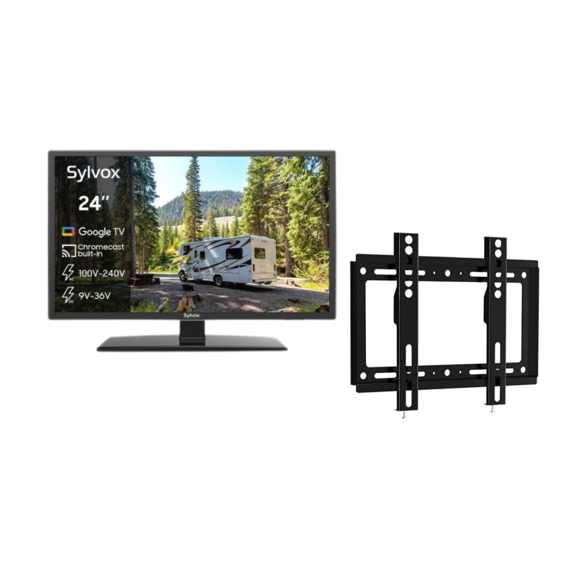 24" Smart 12V RV TV(2024 Google TV) -No DVD Combo-Vehicle series