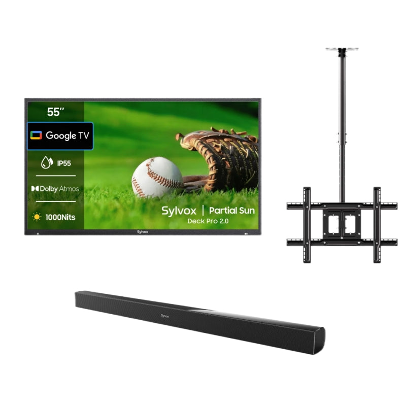 <b>NOUVEAU</b> - Téléviseur extérieur 55 pouces (Google TV) - 2024 Deck Pro 2.0