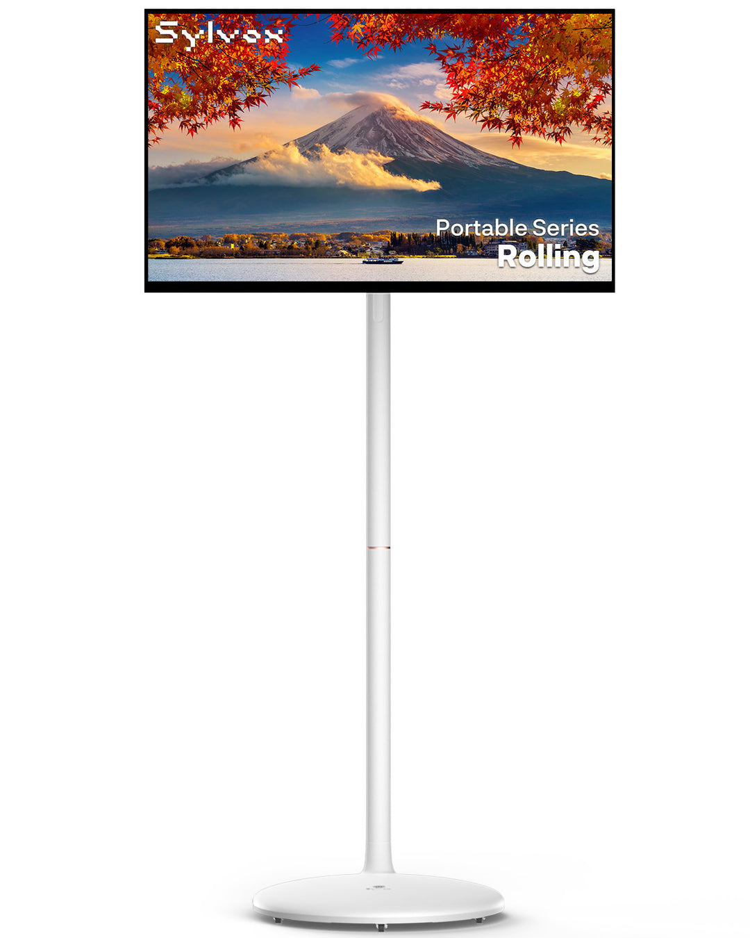 <b>NEW</b> - Sylvox 27'' Rolling TV – Portable Battery-Powered Smart Touch Screen