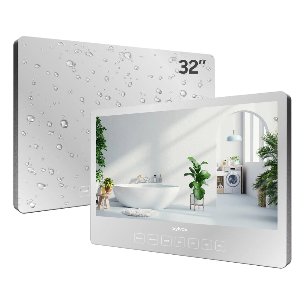 32" Smart Waterproof Magic Mirror TV for Bathroom(2024 On Wall Model)