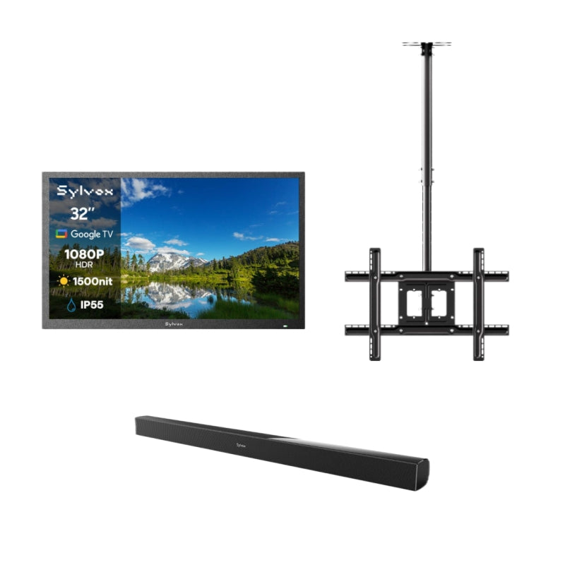 32" Outdoor TV(Google TV) - Pool SE (1500nit Brightness)