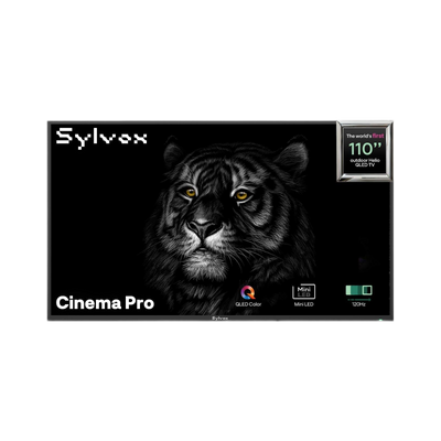 <b>NEW</b> - Sylvox 110'' Cinema Pro Helio QLED 120HZ Outdoor TV (5000Nits)-2025 Model
