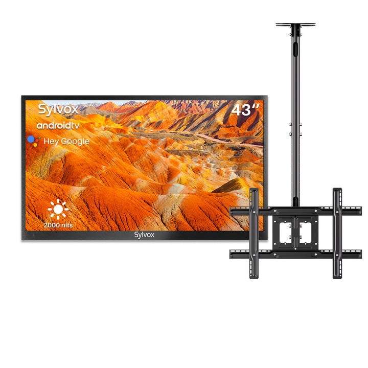 43" 2000Nit Outdoor TV +Ceiling Mount (2023 Pool Pro Series)