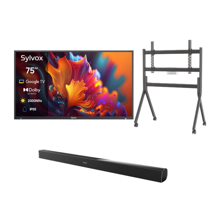 <b>NOUVEAU</b> – Téléviseur extérieur QLED 75 pouces - Google TV (série Pool Pro QLED 2.0 2024)