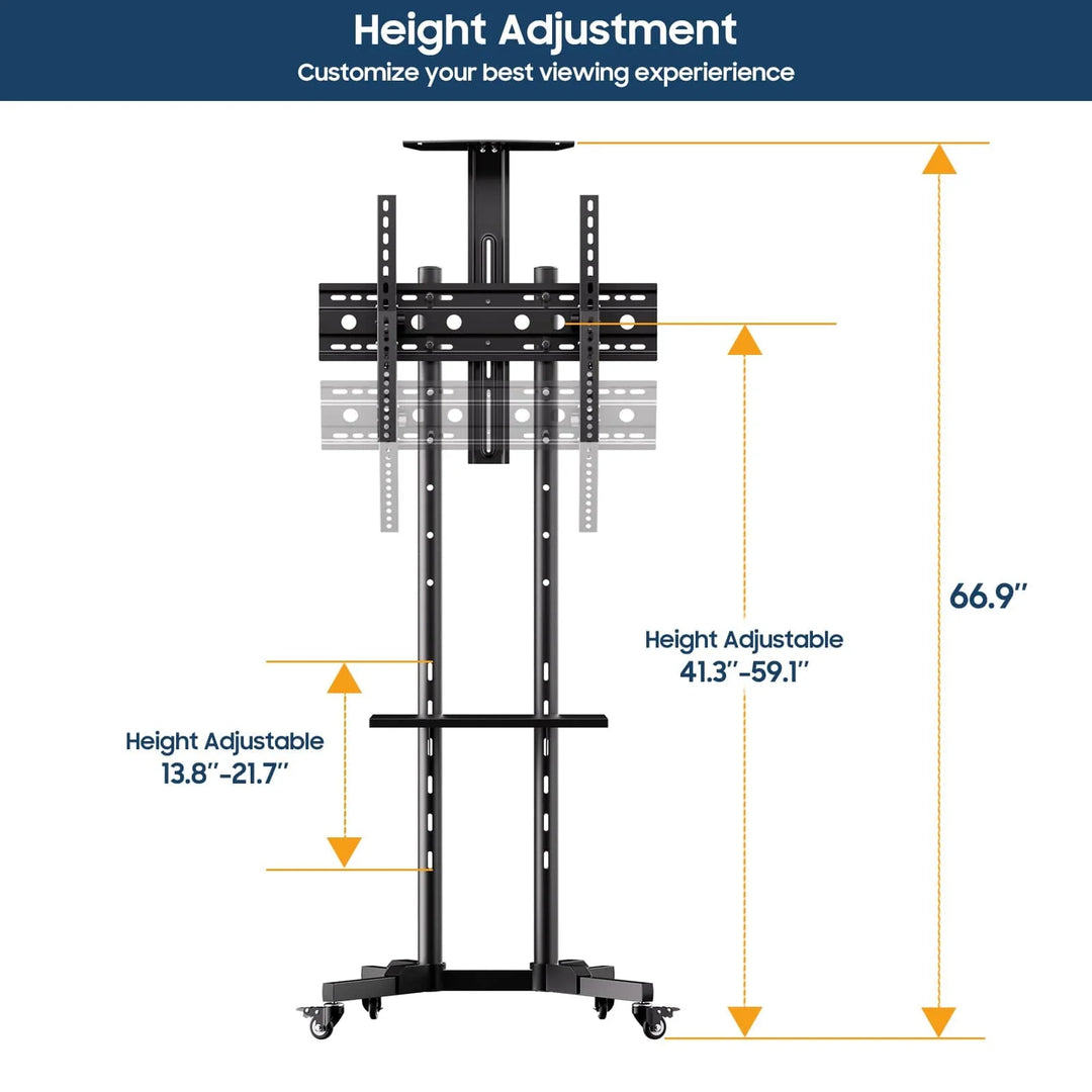 Sylvox Outdoor TV Mount-Rolling TV Cart