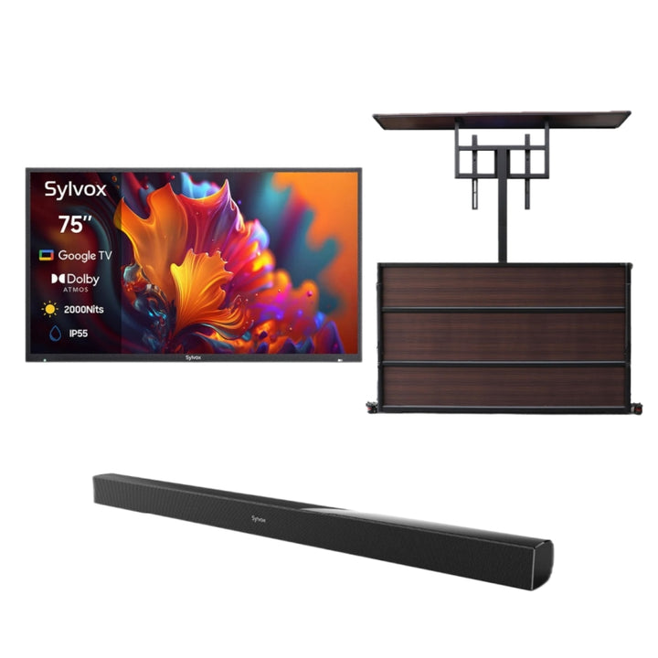 <b>NOUVEAU</b> – Téléviseur extérieur QLED 75 pouces - Google TV (série Pool Pro QLED 2.0 2024)
