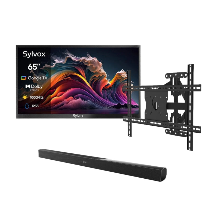 <b>NOUVEAU</b> - Téléviseur extérieur QLED avancé de 65 pouces (Google TV) - 2024 Deck Pro QLED 2.0