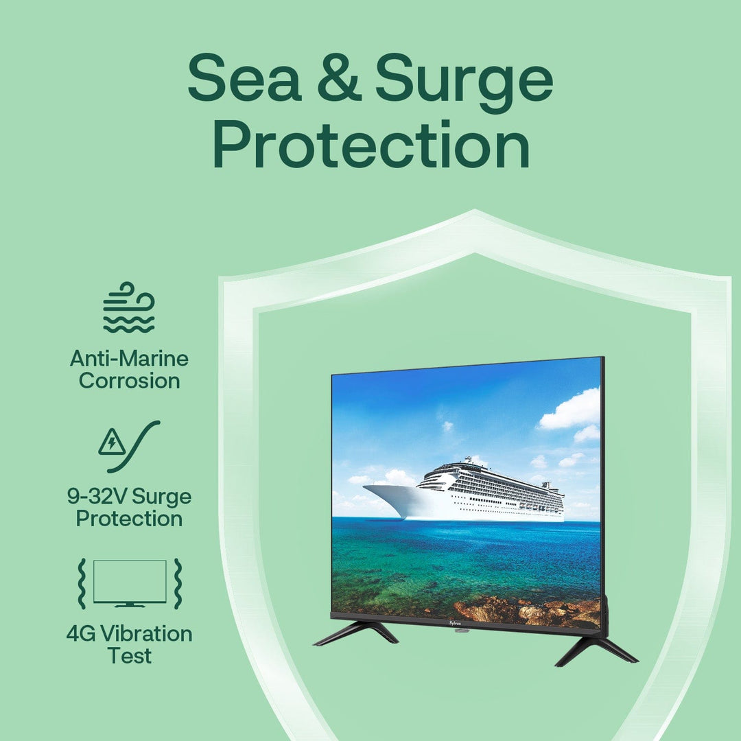 <b>NEW</b> - 40" 12V Google No-DVD TV for Home and Marine Use (Marina series)