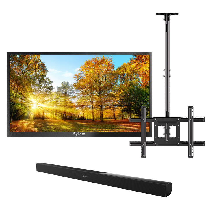 Téléviseur extérieur 65" 2000Nit (plein soleil) -Série Piscine