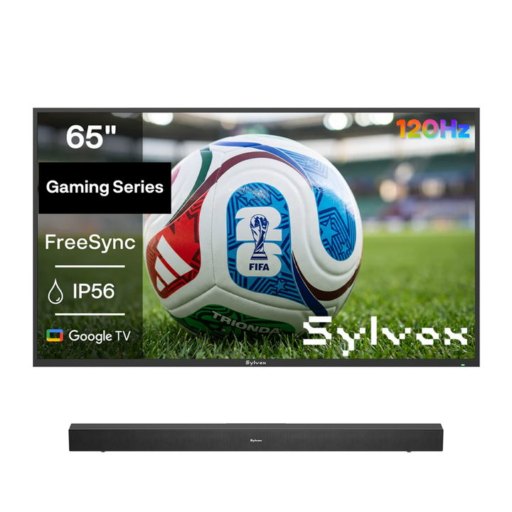 <b>NOUVEAU</b> - Téléviseur extérieur étanche 65" - Série Gaming 2025 (120HZ)