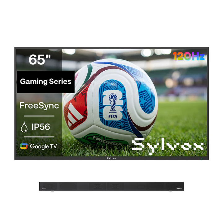 <b>NOUVEAU</b> - Téléviseur extérieur étanche 65" - Série Gaming 2025 (120HZ)