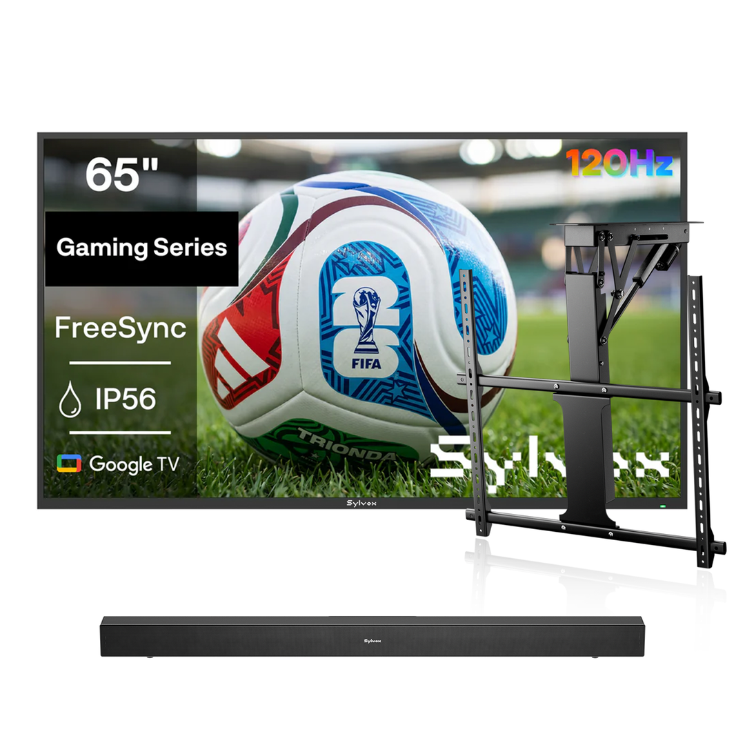 <b>NOUVEAU</b> - Téléviseur extérieur étanche 65" - Série Gaming 2025 (120HZ)