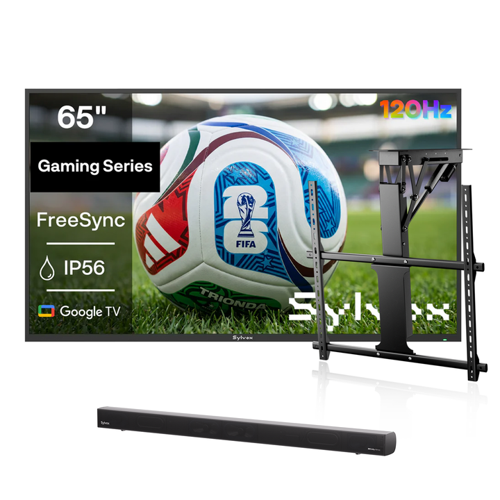 <b>NOUVEAU</b> - Téléviseur extérieur étanche 65" - Série Gaming 2025 (120HZ)